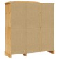 vidaXL Armario madera de pino Mexicano estilo Corona 3 Puertas vidaXL Armario madera de pino Mexicano estilo Corona 3 Puertas