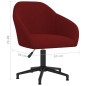 vidaXL Sillas de comedor giratorias 4 uds terciopelo rojo vino tinto vidaXL Sillas de comedor giratorias 4 uds terciopelo rojo vino tinto