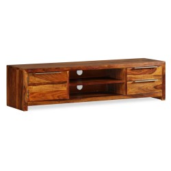 vidaXL Mueble para TV 120x30x30 cm madera maciza de sheesham