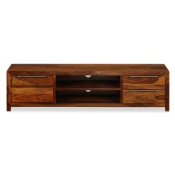 vidaXL Mueble para TV 120x30x30 cm madera maciza de sheesham