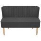vidaXL Sofá de tela gris oscuro 117x55,5x77 cm vidaXL Sofá de tela gris oscuro 117x55,5x77 cm