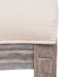 vidaXL Sillas de comedor 4 unidades tela color crema vidaXL Sillas de comedor 4 unidades tela color crema