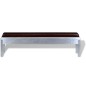 vidaXL Banco aviador de cuero genuino 160x32x45 cm vidaXL Banco aviador de cuero genuino 160x32x45 cm