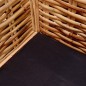 vidaXL Sofá de 3 plazas de ratán natural vidaXL Sofá de 3 plazas de ratán natural