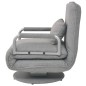 vidaXL Silla giratoria y sofá cama tela gris claro vidaXL Silla giratoria y sofá cama tela gris claro