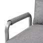 vidaXL Silla giratoria y sofá cama tela gris claro vidaXL Silla giratoria y sofá cama tela gris claro