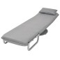 vidaXL Silla giratoria y sofá cama tela gris claro vidaXL Silla giratoria y sofá cama tela gris claro