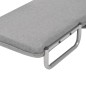 vidaXL Silla giratoria y sofá cama tela gris claro vidaXL Silla giratoria y sofá cama tela gris claro
