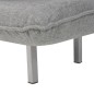 vidaXL Silla giratoria y sofá cama tela gris claro vidaXL Silla giratoria y sofá cama tela gris claro