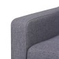 vidaXL Sofá de 3 plazas tela gris vidaXL Sofá de 3 plazas tela gris