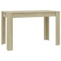vidaXL Mesa de comedor de aglomerado color roble Sonoma 120x60x76 cm