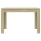 vidaXL Mesa de comedor de aglomerado color roble Sonoma 120x60x76 cm