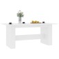 vidaXL Mesa de comedor de madera de ingeniería blanco 180x90x76 cm vidaXL Mesa de comedor de madera de ingeniería blanco 180x90x76 cm