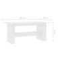 vidaXL Mesa de comedor de madera de ingeniería blanco 180x90x76 cm vidaXL Mesa de comedor de madera de ingeniería blanco 180x90x76 cm