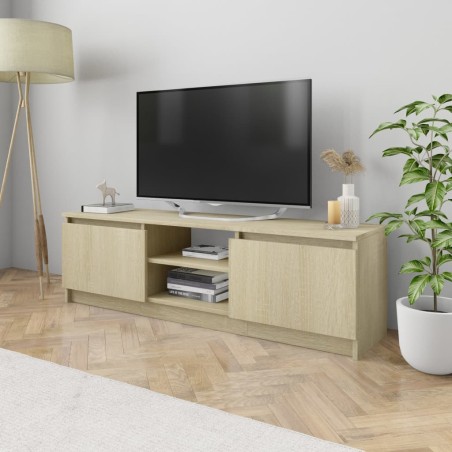 vidaXL Mueble de TV aglomerado color roble Sonoma 120x30x35,5 cm 