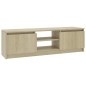 vidaXL Mueble de TV aglomerado color roble Sonoma 120x30x35,5 cm 