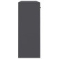 vidaXL Aparador de madera contrachapada gris 110x30x75 cm vidaXL Aparador de madera contrachapada gris 110x30x75 cm