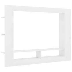 vidaXL Mueble para TV madera contrachapada blanco 152x22x113 cm
