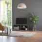 vidaXL Mueble TV madera contrachapada gris brillante 120x30x37 cm vidaXL Mueble TV madera contrachapada gris brillante 120x30x37 cm