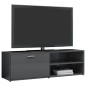 vidaXL Mueble TV madera contrachapada gris brillante 120x30x37 cm vidaXL Mueble TV madera contrachapada gris brillante 120x30x37 cm