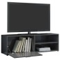 vidaXL Mueble TV madera contrachapada gris brillante 120x30x37 cm vidaXL Mueble TV madera contrachapada gris brillante 120x30x37 cm