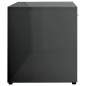 vidaXL Mueble TV madera contrachapada gris brillante 120x30x37 cm vidaXL Mueble TV madera contrachapada gris brillante 120x30x37 cm