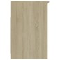vidaXL Cajonera de madera contrachapada blanco roble Sonoma 40x50x76cm vidaXL Cajonera de madera contrachapada blanco roble Sonoma 40x50x76cm