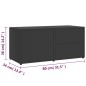 vidaXL Mueble para TV madera contrachapada gris 80x34x36 cm vidaXL Mueble para TV madera contrachapada gris 80x34x36 cm