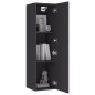 vidaXL Mueble para TV madera contrachapada gris 30,5x30x110 cm vidaXL Mueble para TV madera contrachapada gris 30,5x30x110 cm