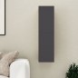 vidaXL Mueble para TV madera contrachapada gris 30,5x30x110 cm vidaXL Mueble para TV madera contrachapada gris 30,5x30x110 cm