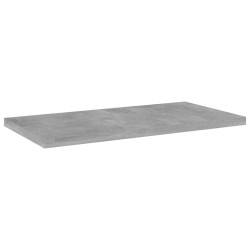 vidaXL Estante estantería 4uds contrachapada gris hormigón 40x20x1,5cm