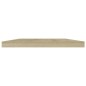 vidaXL Estante estantería 4 uds contrachapada roble Sonoma 40x20x1,5cm