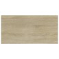 vidaXL Estante estantería 4 uds contrachapada roble Sonoma 40x20x1,5cm