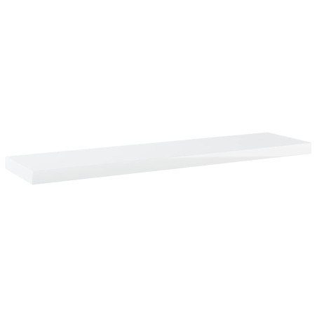 vidaXL Estante estantería 8uds contrachapada blanco brillo 40x10x1,5cm
