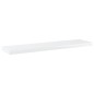 vidaXL Estante estantería 8uds contrachapada blanco brillo 40x10x1,5cm