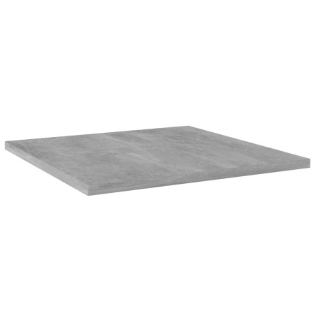 vidaXL Estante estantería 4uds contrachapada gris hormigón 40x40x1,5cm