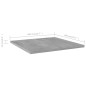 vidaXL Estante estantería 4uds contrachapada gris hormigón 40x40x1,5cm