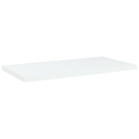 vidaXL Estantes de estantería 4 uds contrachapada blanco 40x20x1,5 cm