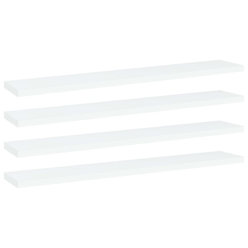 vidaXL Estantes para estantería 4 uds contrachapada blanco 60x10x1,5cm vidaXL Estantes para estantería 4 uds contrachapada blanco 60x10x1,5cm