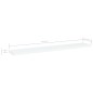 vidaXL Estantes para estantería 4 uds contrachapada blanco 60x10x1,5cm vidaXL Estantes para estantería 4 uds contrachapada blanco 60x10x1,5cm