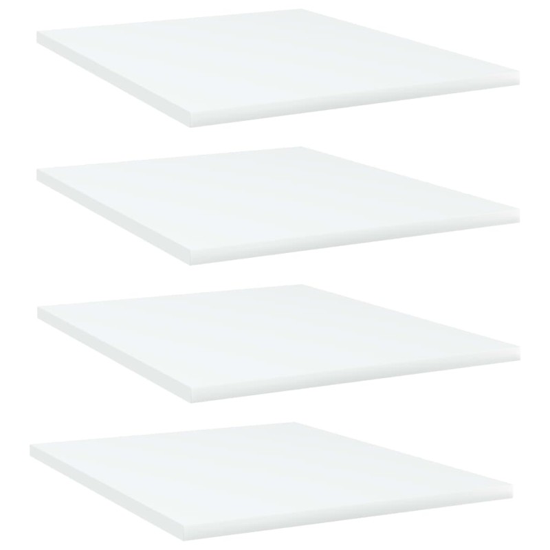 vidaXL Estantes para estantería 4 uds contrachapada blanco 40x50x1,5cm vidaXL Estantes para estantería 4 uds contrachapada blanco 40x50x1,5cm