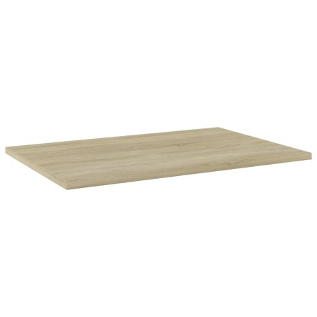 vidaXL Estante estantería 4 uds contrachapada roble Sonoma 60x40x1,5cm