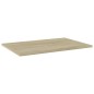 vidaXL Estante estantería 4 uds contrachapada roble Sonoma 60x40x1,5cm vidaXL Estante estantería 4 uds contrachapada roble Sonoma 60x40x1,5cm