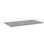 vidaXL Estante estantería 4uds contrachapada gris hormigón 60x30x1,5cm vidaXL Estante estantería 4uds contrachapada gris hormigón 60x30x1,5cm