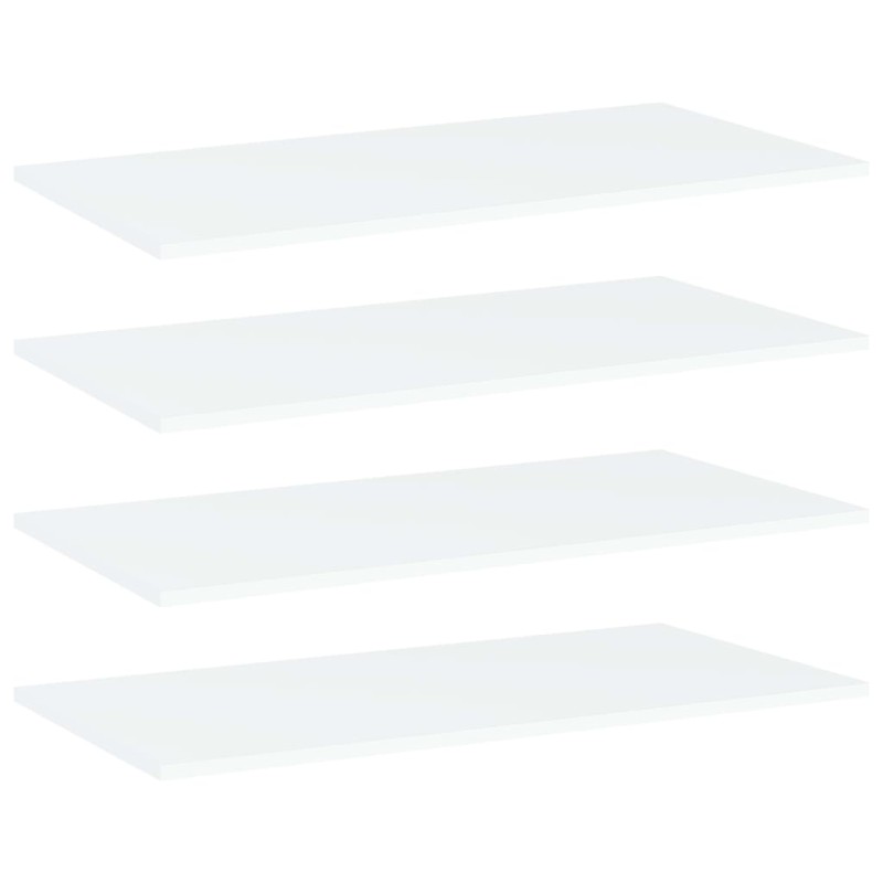 vidaXL Estantes para estantería 4 uds contrachapada blanco 80x40x1,5cm vidaXL Estantes para estantería 4 uds contrachapada blanco 80x40x1,5cm