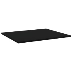 vidaXL Estantes para estantería 4 uds contrachapada negro 60x50x1,5 cm