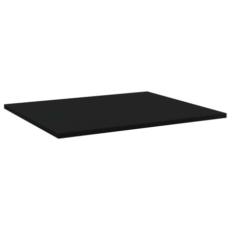 vidaXL Estantes para estantería 4 uds contrachapada negro 60x50x1,5 cm