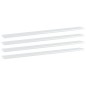 vidaXL Estante para estantería 4 uds madera blanco brillo 100x10x1,5cm vidaXL Estante para estantería 4 uds madera blanco brillo 100x10x1,5cm
