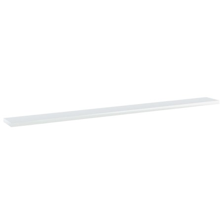 vidaXL Estante para estantería 4 uds madera blanco brillo 100x10x1,5cm