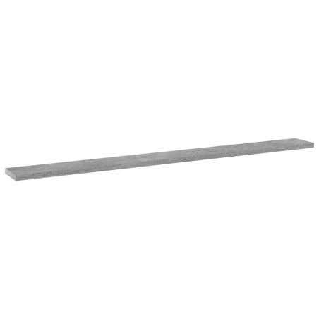 vidaXL Estante para estantería 4 uds madera gris hormigón 100x10x1,5cm